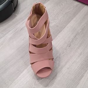 Bamboo Pink Wedges